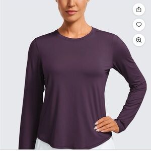 Women's Purple Long Sleeve Top